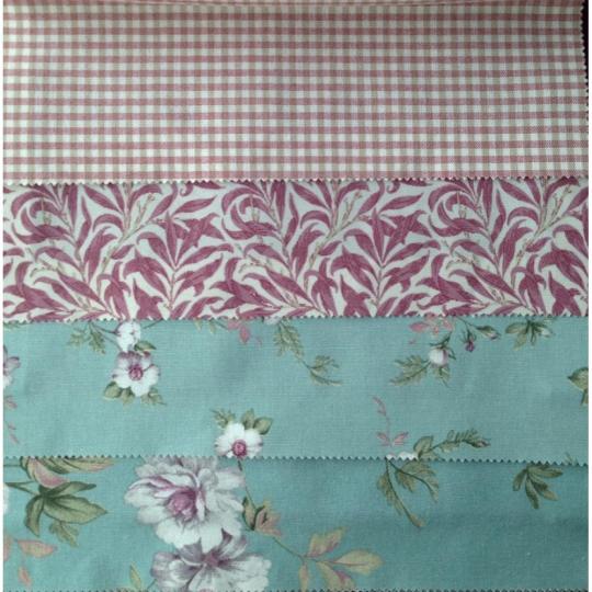 simta folk ruzovy vzor kvetinovy kockovany romanticky vintage country zlty broskinovy oranzo-zeleny ornament biely zaklad textil tkanina vesely obyvacka kuchyna dievcenska izba spalna.jpg